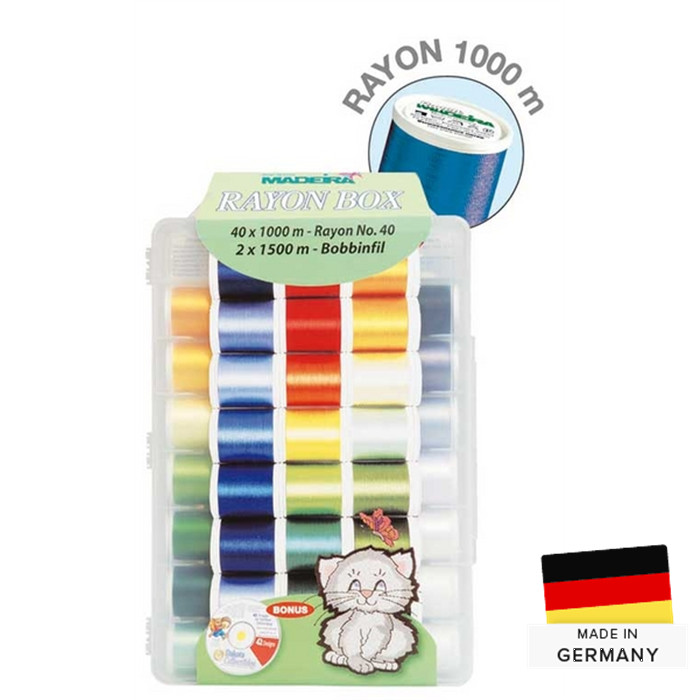 Coffret Rayon 40x1000m + bobbinfil (2) Coffret Rayon 40x1000m + bobbinfil (2)