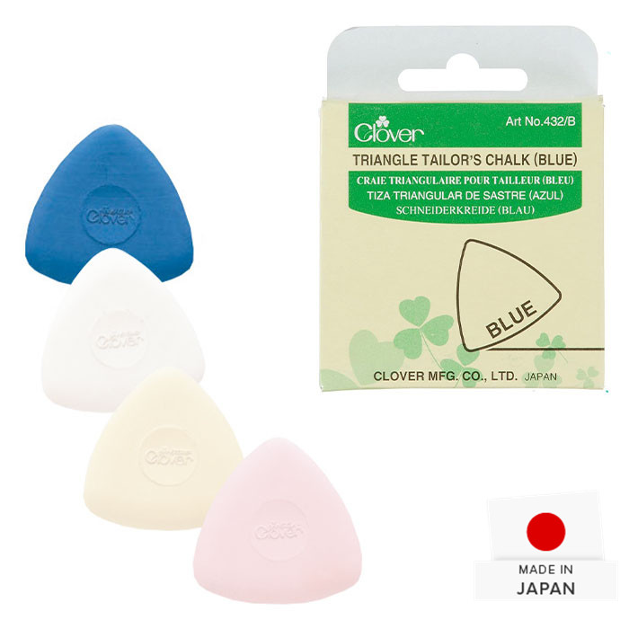 Craie tailleur triangle bleue Clover Craie tailleur triangle bleue Clover