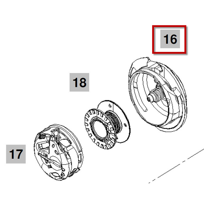 Crochet B9 complet 9mm (rotatif) Crochet B9 complet 9mm (rotatif)