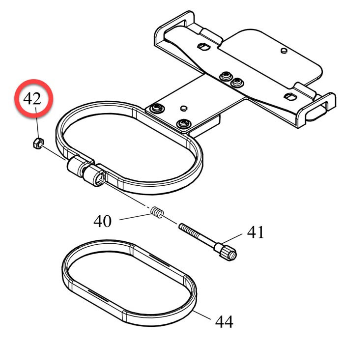 Ecrou pour cadre à broder compact S Brother PR & VR Ecrou pour cadre à broder compact S Brother PR & VR