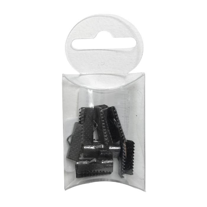 Embouts de sangle (10) métal 16mm acier noirci Embouts de sangle (10) métal 16mm acier noirci