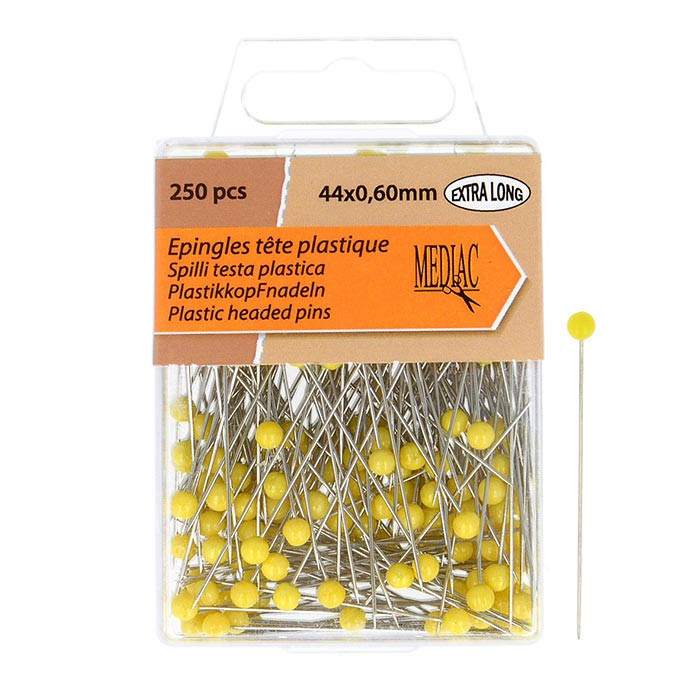 Epingles patchwork 44mm x 0,6mm (250) Mediac Epingles patchwork 44mm x 0,6mm (250) Mediac