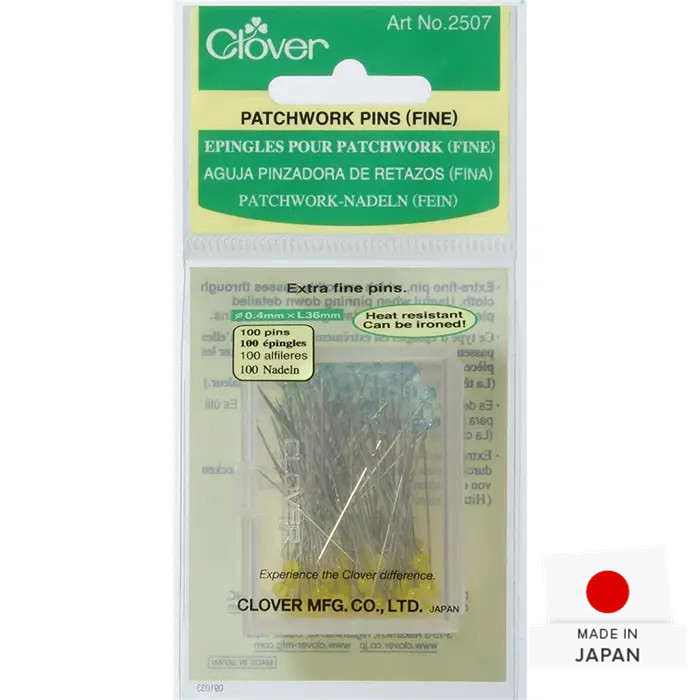 Epingles pour patchwork fines (100) - Clover Epingles pour patchwork fines (100) - Clover