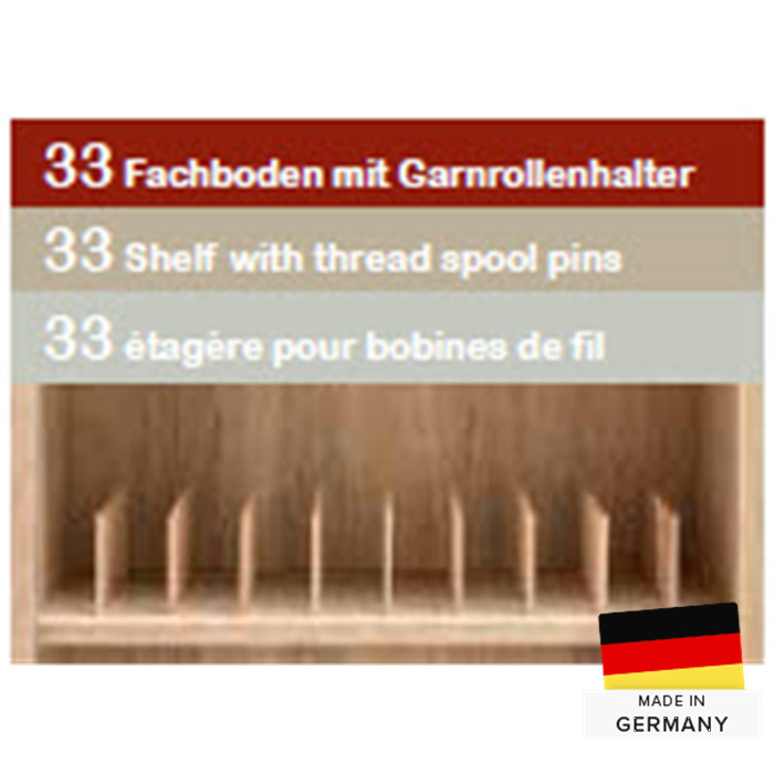 Etagère fixe pour bobines de fil Etagère fixe pour bobines de fil