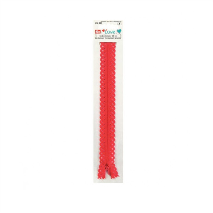 Fermeture à glissière 20cm rouge Fermeture à glissière 20cm rouge