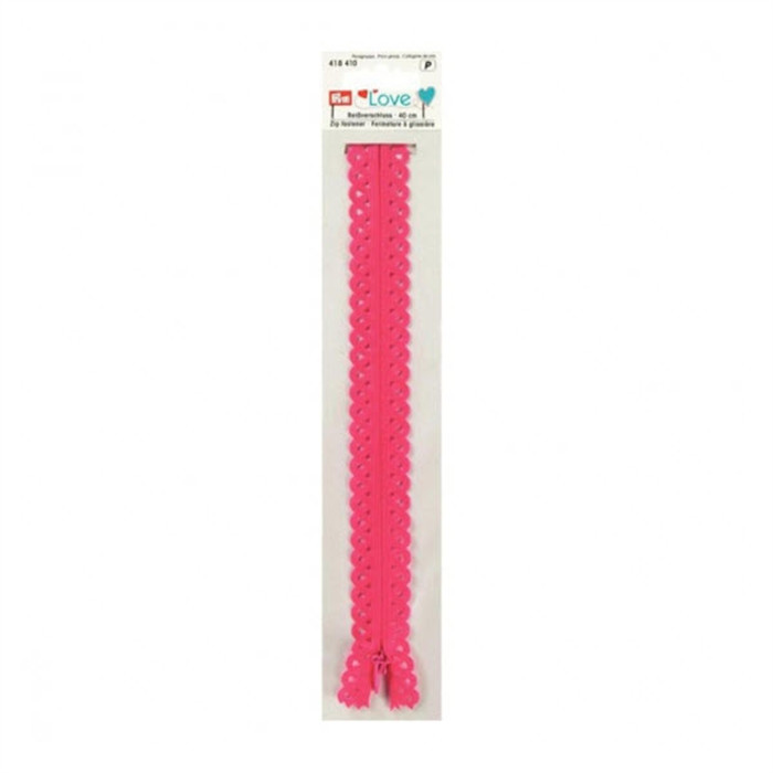 Fermeture à glissière 40cm fuchsia Fermeture à glissière 40cm fuchsia