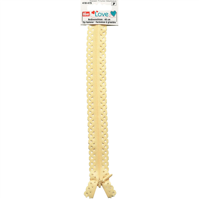 Fermeture à glissière 40cm jaune Fermeture à glissière 40cm jaune
