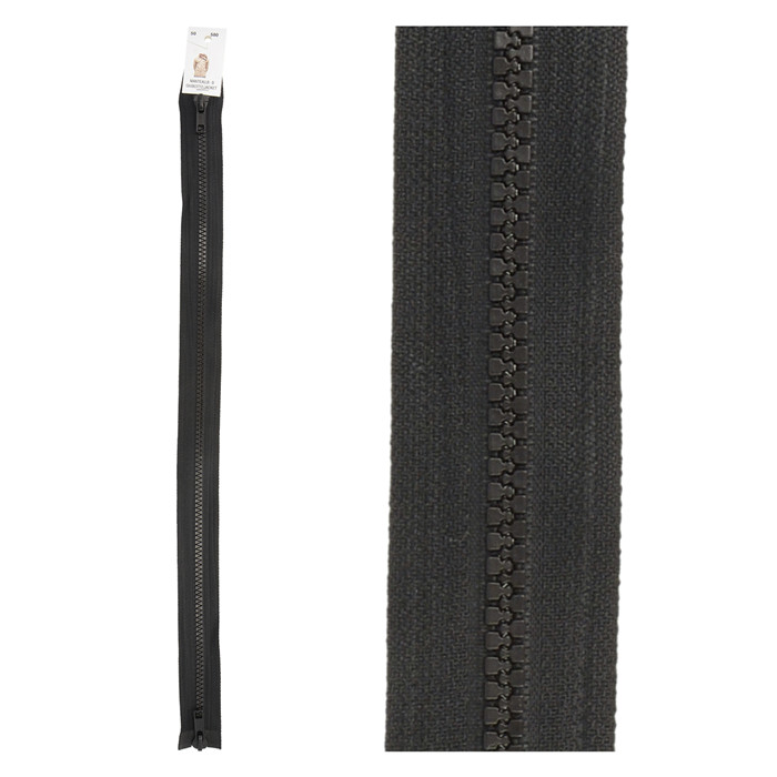 Fermeture à glissière séparable injectée PVC BB 65 cm Fermeture à glissière séparable injectée PVC BB 65 cm