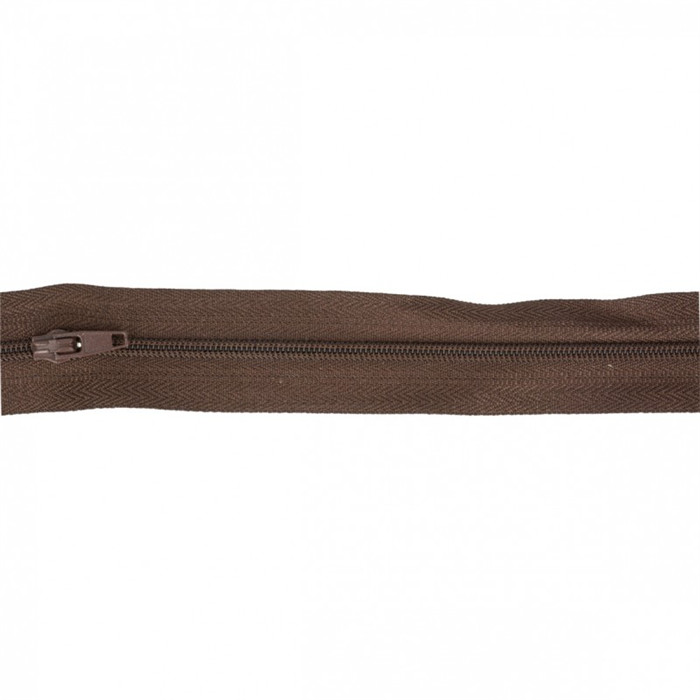 Fermeture fine Marron au mètre Fermeture fine Marron au mètre