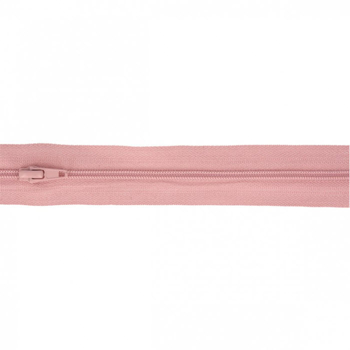 Fermeture fine Vieux rose au mètre Fermeture fine Vieux rose au mètre