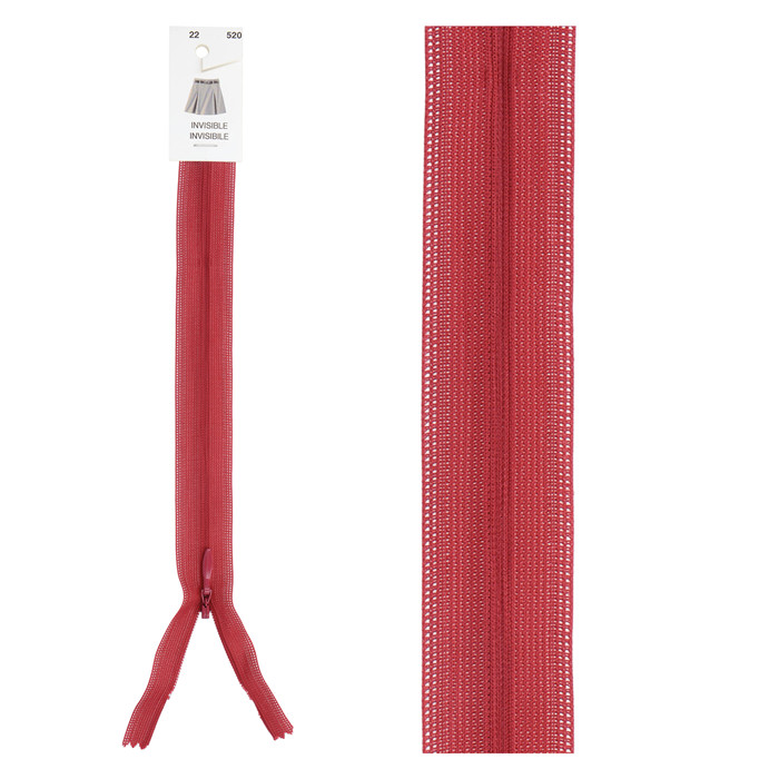 Fermeture invisible non séparable ajustable 40cm Fermeture invisible non séparable ajustable 40cm