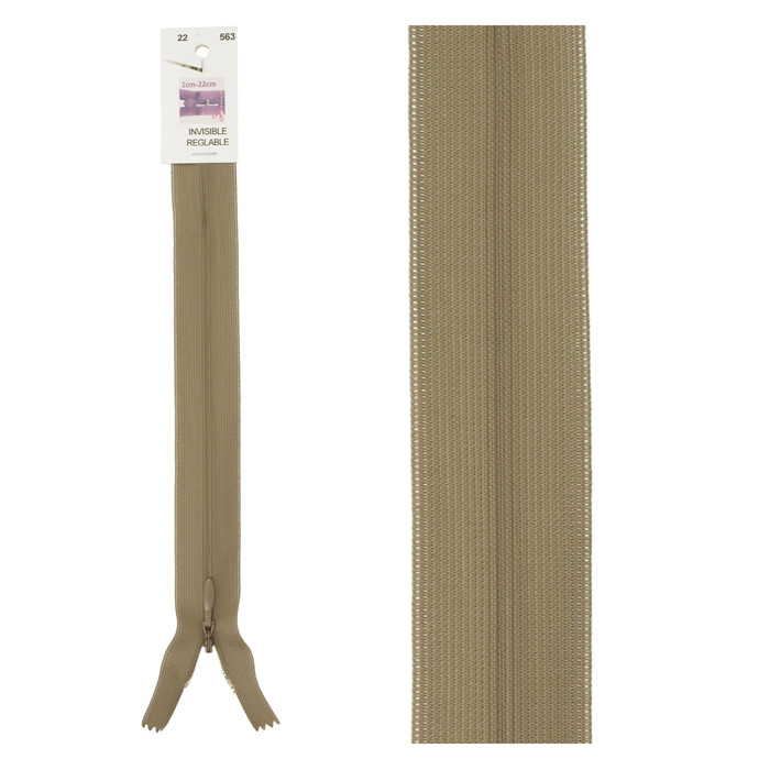 Fermeture invisible non séparable ajustable 40cm Fermeture invisible non séparable ajustable 40cm