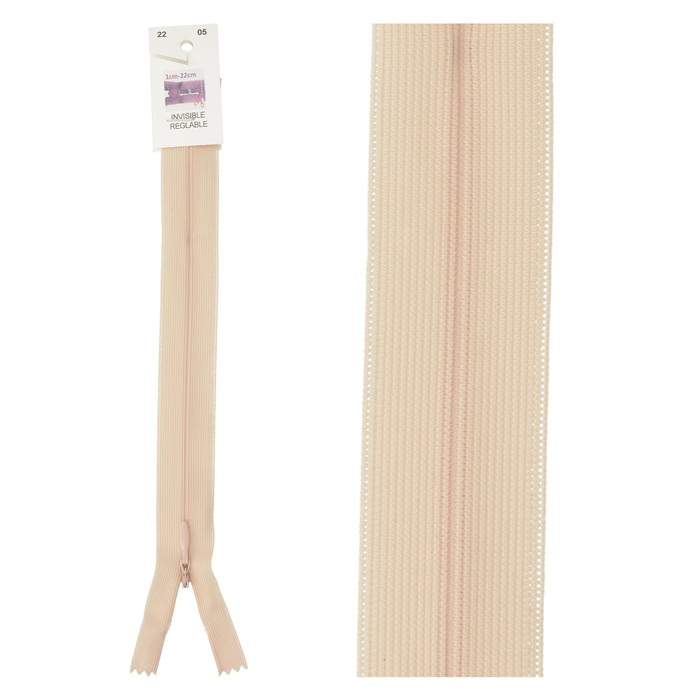Fermeture invisible réglable 22cm Fermeture invisible réglable 22cm