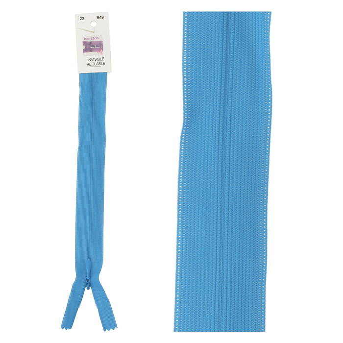 Fermeture invisible réglable 60cm - Caraïbes Fermeture invisible réglable 60cm - Caraïbes