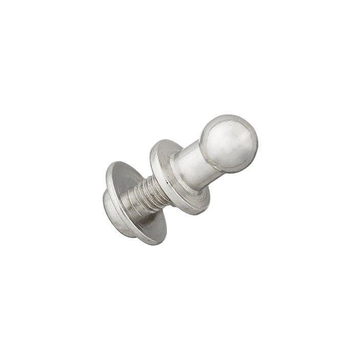 Fermoir métal rivet rond 5mm argent Fermoir métal rivet rond 5mm argent