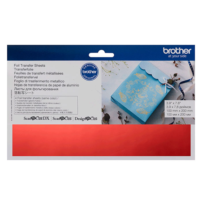 Feuilles transfert métal. Rouge (4) Feuilles transfert métal. Rouge (4)