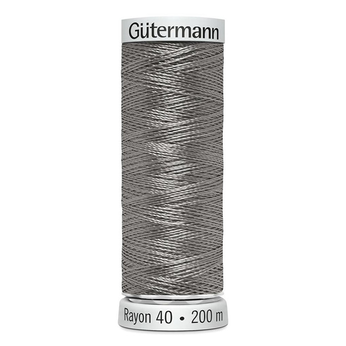 Fil à broder Gutermann Rayon 40 200m 1011 gris argent Fil à broder Gutermann Rayon 40 200m 1011 gris argent