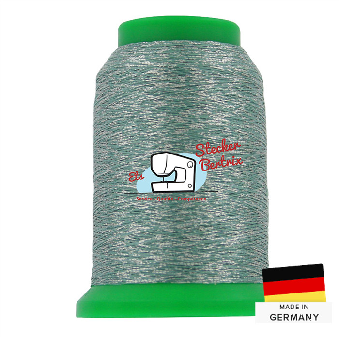 Fil à broder Isamet 40 1000m 9950 Pale Green Silver Fil à broder Isamet 40 1000m 9950 Pale Green Silver