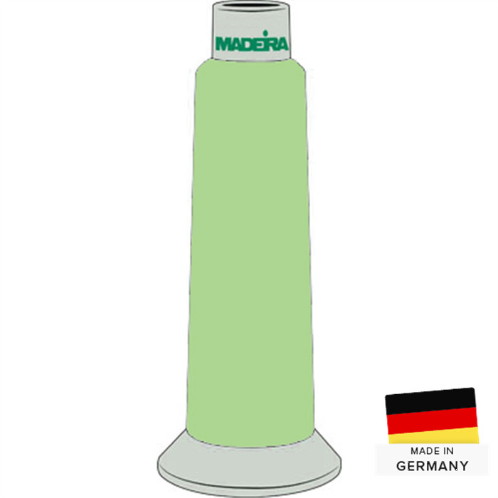 Fil à broder MADEIRA Frosted Matt N°40 2500m 7599 vert fluo Fil à broder MADEIRA Frosted Matt N°40 2500m 7599 vert fluo