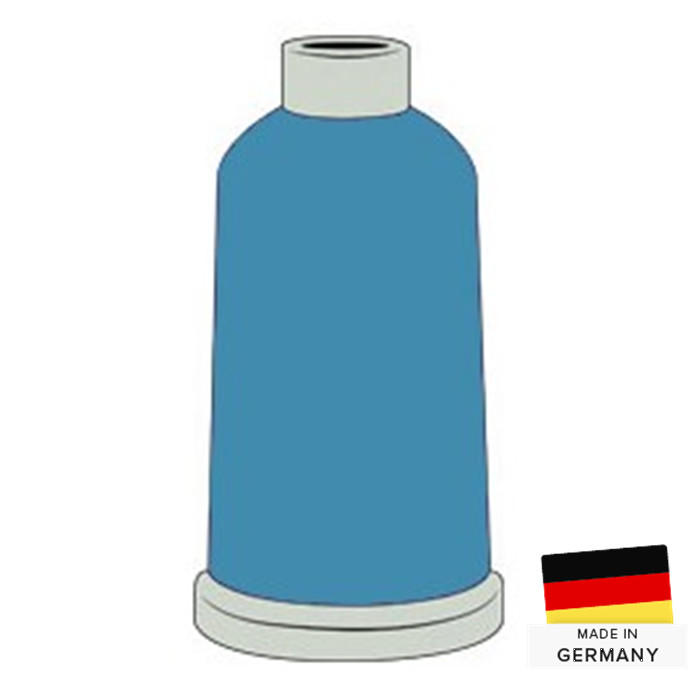 Fil à broder Madeira Polyneon n°60 1500m 1828 bleu jazz Fil à broder Madeira Polyneon n°60 1500m 1828 bleu jazz