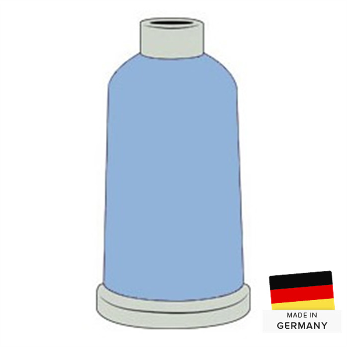 Fil à broder Madeira Polyneon n°60 1500m 1874 bleu bébé Fil à broder Madeira Polyneon n°60 1500m 1874 bleu bébé