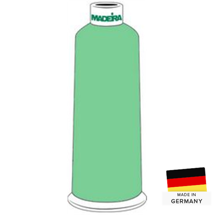 Fil à broder Rayon Madeira 40 5000m 1302 vert celtique Fil à broder Rayon Madeira 40 5000m 1302 vert celtique