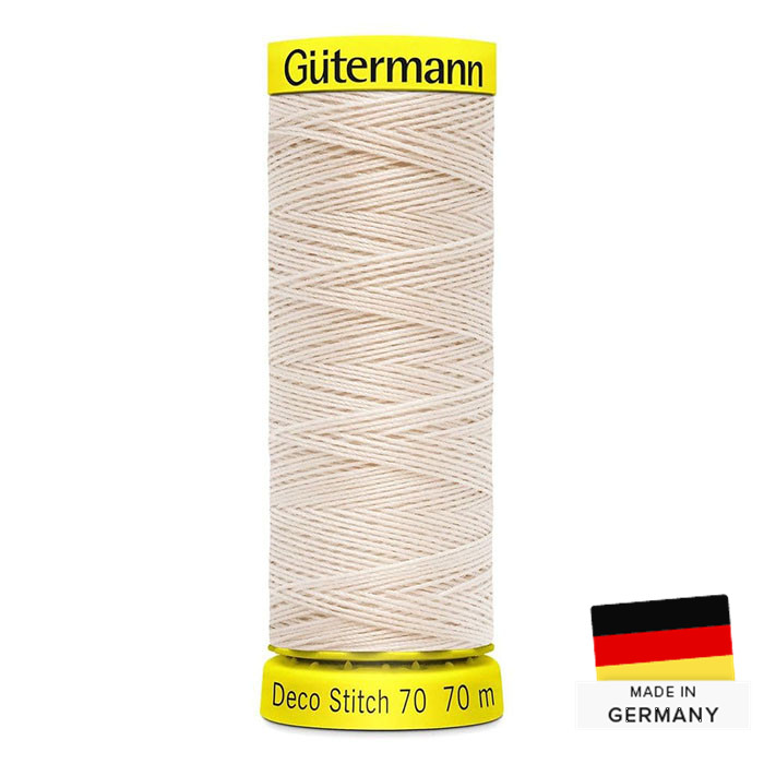 Fil à coudre Gutermann Deco Stitch 70m 802 Fil à coudre Gutermann Deco Stitch 70m 802