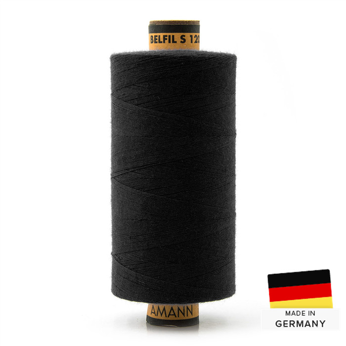 Fil à coudre polyester 1000m Belfil 120 - 4000 Noir Fil à coudre polyester 1000m Belfil 120 - 4000 Noir