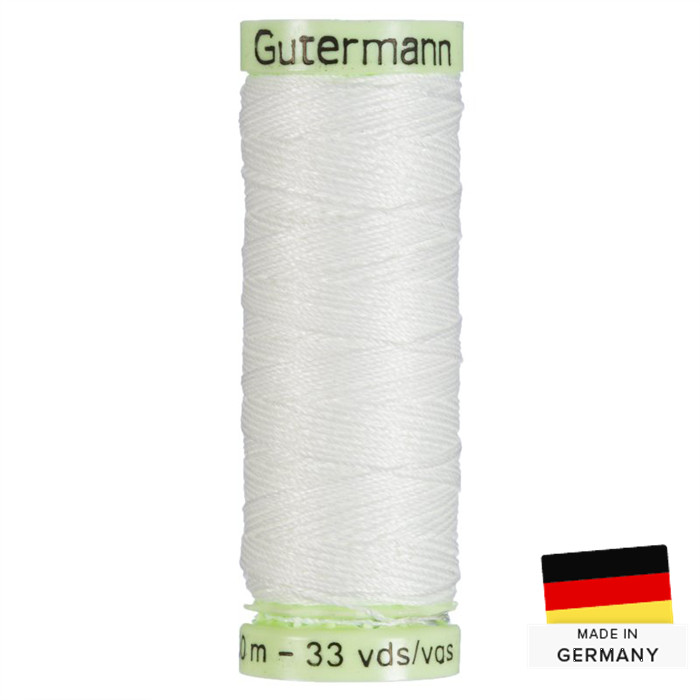 Fil à coudre Super résistant Gütermann 30m 800 Blanc Fil à coudre Super résistant Gütermann 30m 800 Blanc