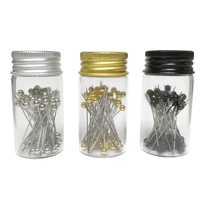 Flacon 60 épingles 0.58mm x 38mm - Couleur aléatoire Flacon 60 épingles 0.58mm x 38mm - Couleur aléatoire