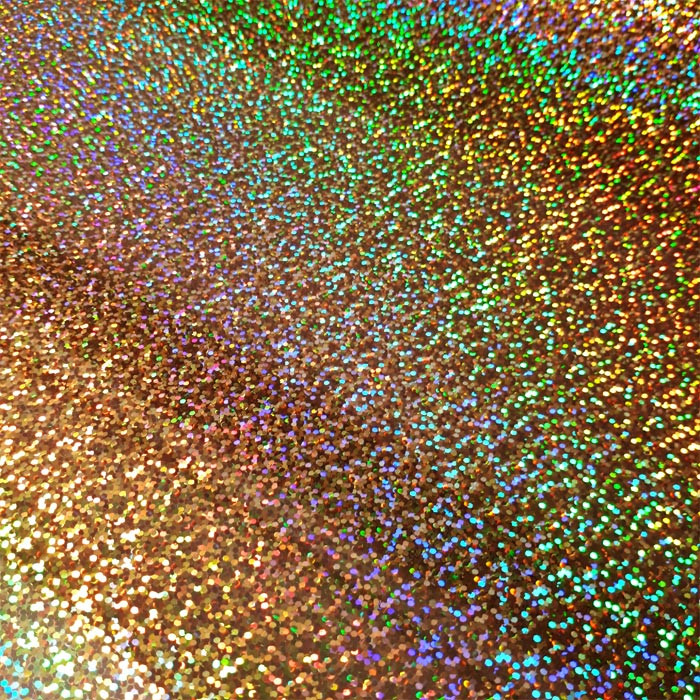 Flex holographique E853 or 50cm au 10cm Flex holographique E853 or 50cm au 10cm