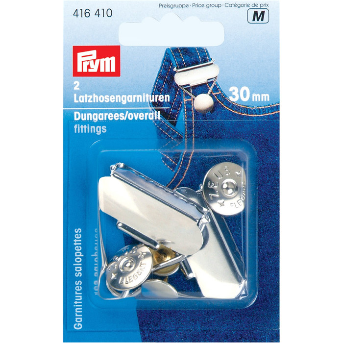 Garnitures salopette 30mm Prym Garnitures salopette 30mm Prym
