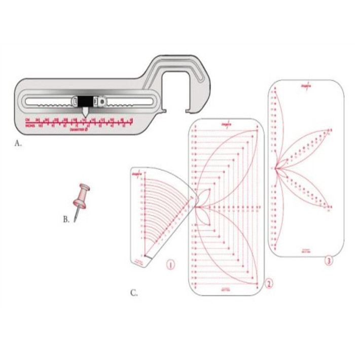 Guide de broderie circulaire Husqvarna (7*) Guide de broderie circulaire Husqvarna (7*)