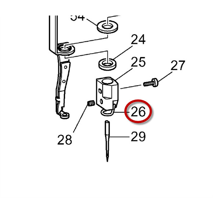 Guide-fil pour Brother PR/VR Guide-fil pour Brother PR/VR