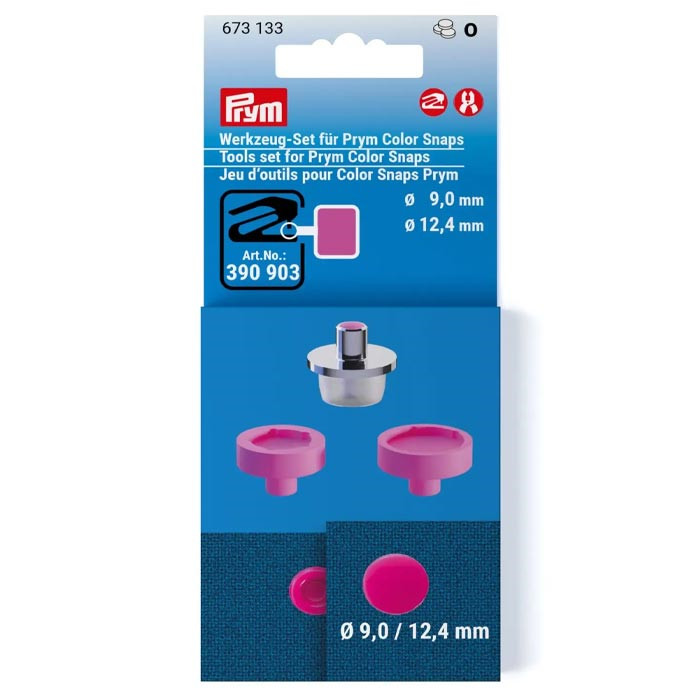 Jeu d'outils pose Color Snaps 9 et 12,4mm Prym Jeu d'outils pose Color Snaps 9 et 12,4mm Prym