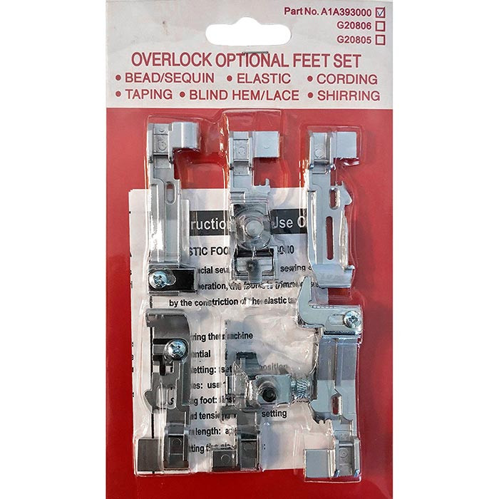 Kit 6 pieds (SET) surjeteuse Kit 6 pieds (SET) surjeteuse