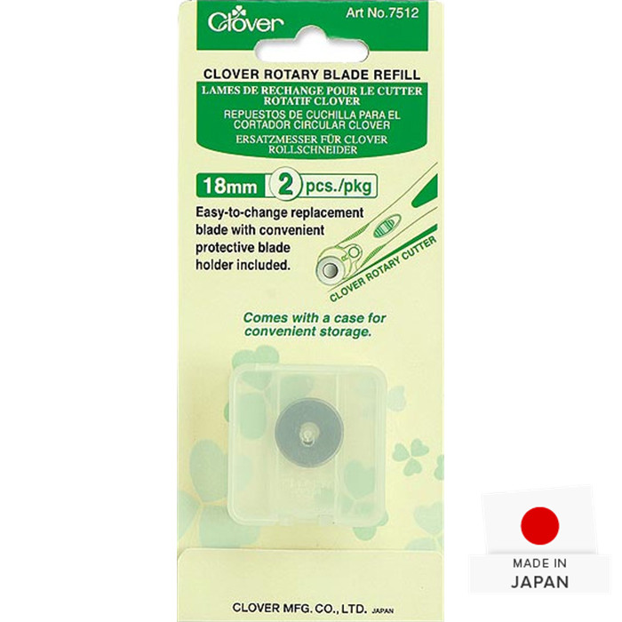 Lames (2) 18mm rechange cutter Clover Lames (2) 18mm rechange cutter Clover