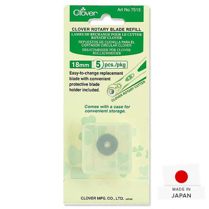 Lames (5) 18mm rechange cutter Clover Lames (5) 18mm rechange cutter Clover