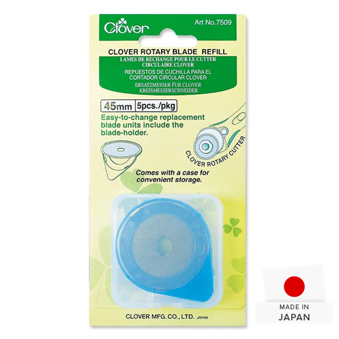 Lames (5) de rechange pour cutter Clover 45mm Lames (5) de rechange pour cutter Clover 45mm