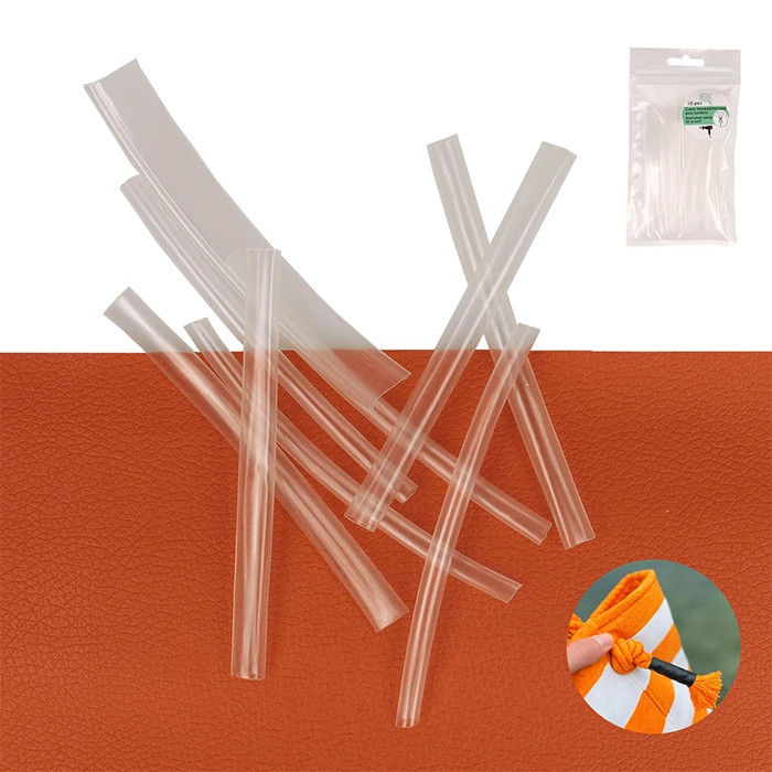Lot de 10 gaines thermorétractables pour cordons transparent Lot de 10 gaines thermorétractables pour cordons transparent