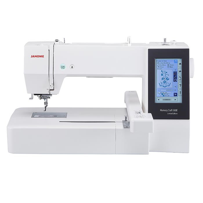 Machine à broder Janome MC 500E LE + Digitizer Junior Machine à broder Janome MC 500E LE + Digitizer Junior