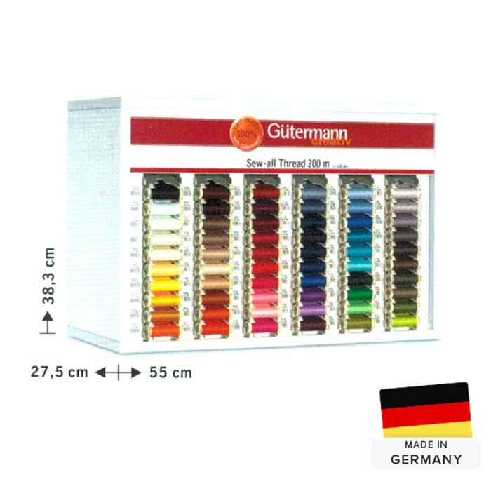 Meuble de 180 fils à coudre 200 m (60 coloris) Gutermann Meuble de 180 fils à coudre 200 m (60 coloris) Gutermann