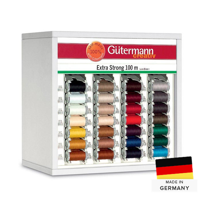 Meuble de 84 fils Extra Fort 100m (28 coloris) Gutermann Meuble de 84 fils Extra Fort 100m (28 coloris) Gutermann