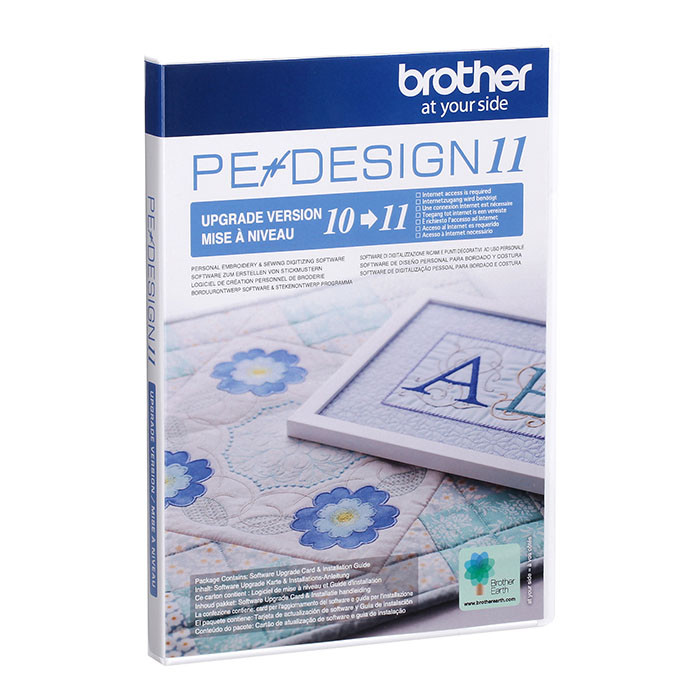 Mise à jour logiciel de broderie Pe-Design V10 vers V11 Mise à jour logiciel de broderie Pe-Design V10 vers V11