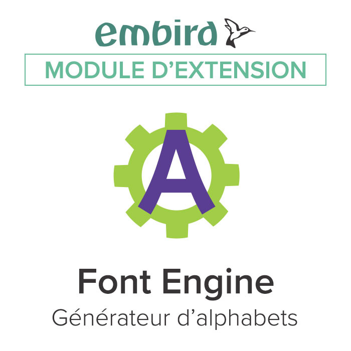 Module d'extension Font Engine pour EMBIRD Module d'extension Font Engine pour EMBIRD