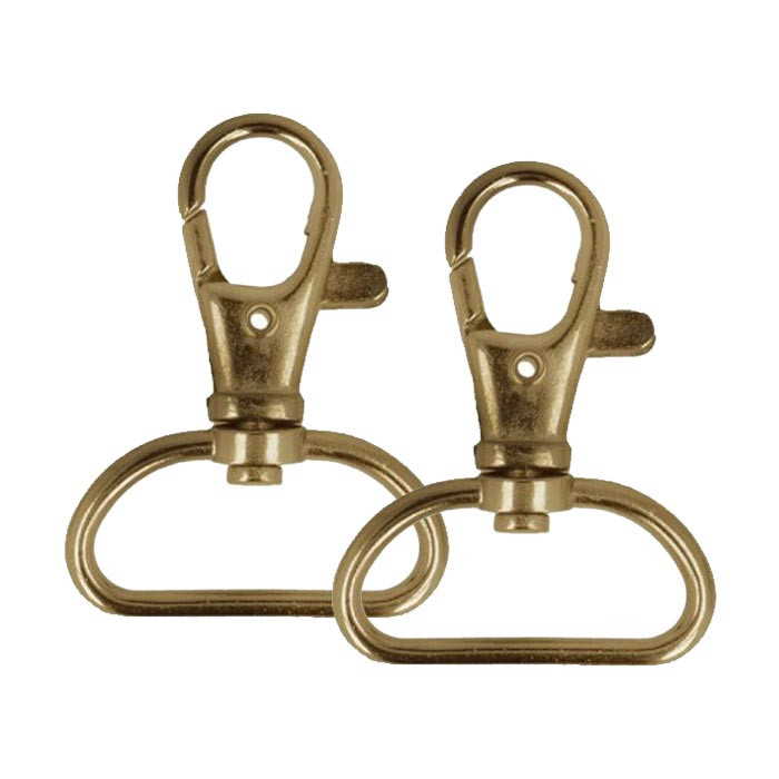 Mousquetons (2) sangle 25x40mm Or antique Mousquetons (2) sangle 25x40mm Or antique