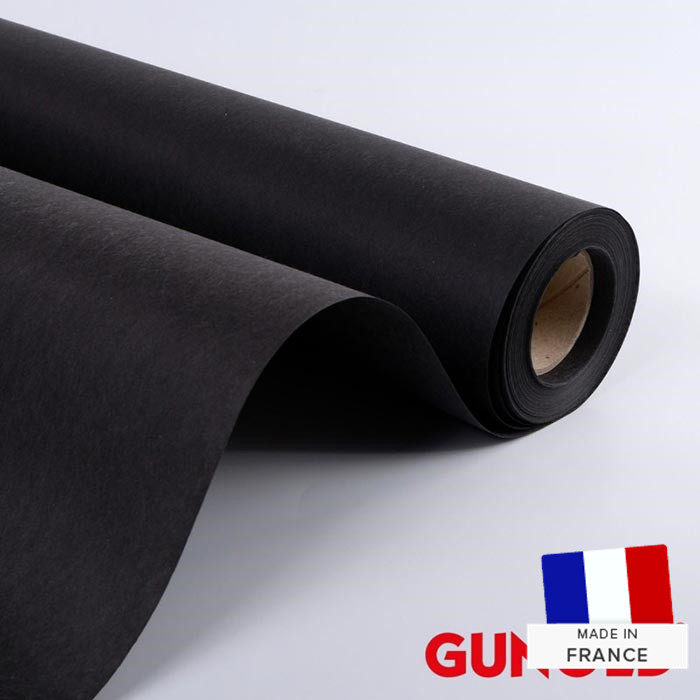 Non tissé Gunold Stiffy 1640 noir - 37g/m2, 52cm x 25m Non tissé Gunold Stiffy 1640 noir - 37g/m2, 52cm x 25m