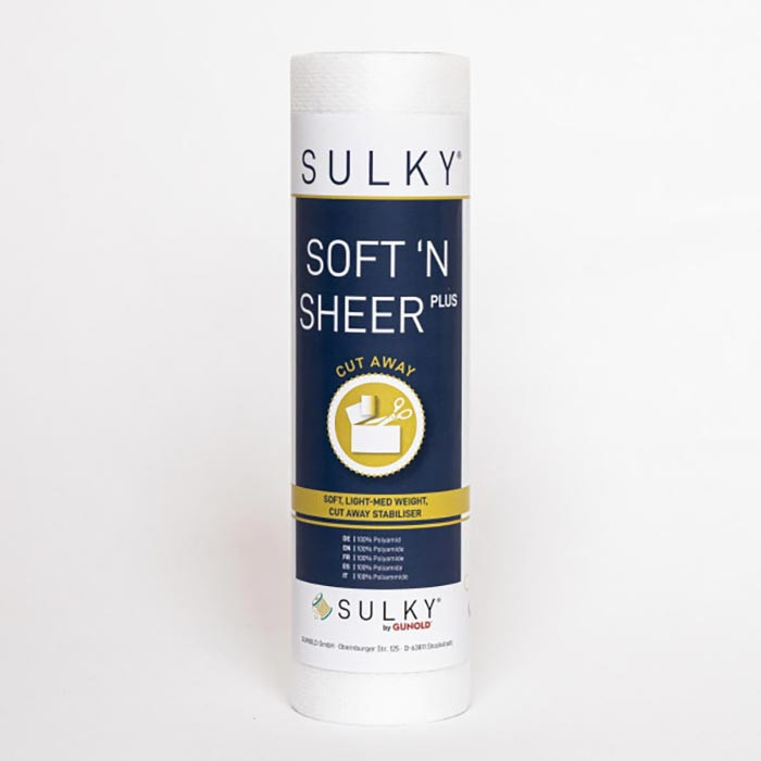 Non tissé Sulky Soft'n Sheer Plus Blanc 25cmx5m Non tissé Sulky Soft'n Sheer Plus Blanc 25cmx5m