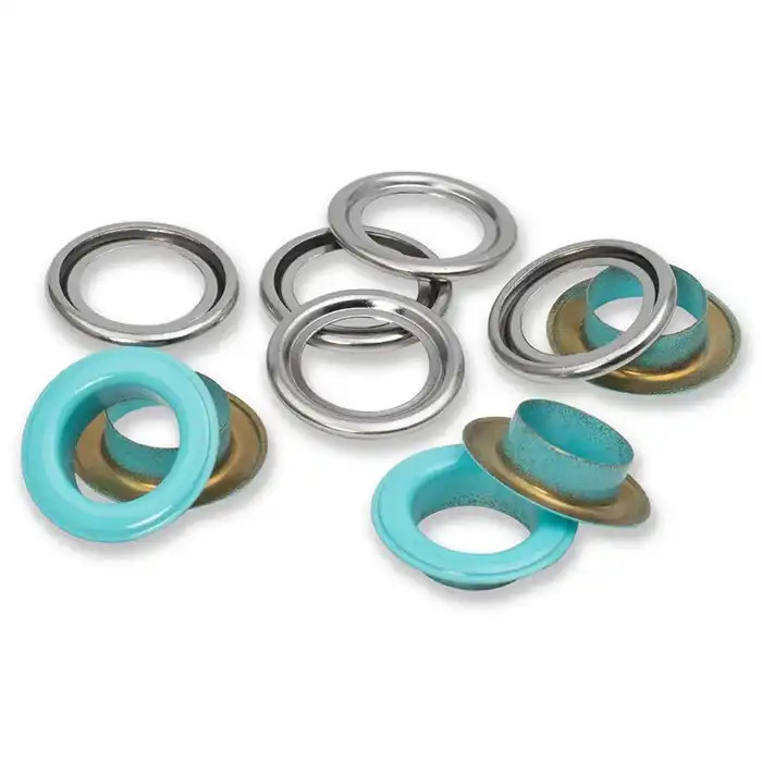 Oeillets avec rondelles 14mm Menthe Prym Oeillets avec rondelles 14mm Menthe Prym