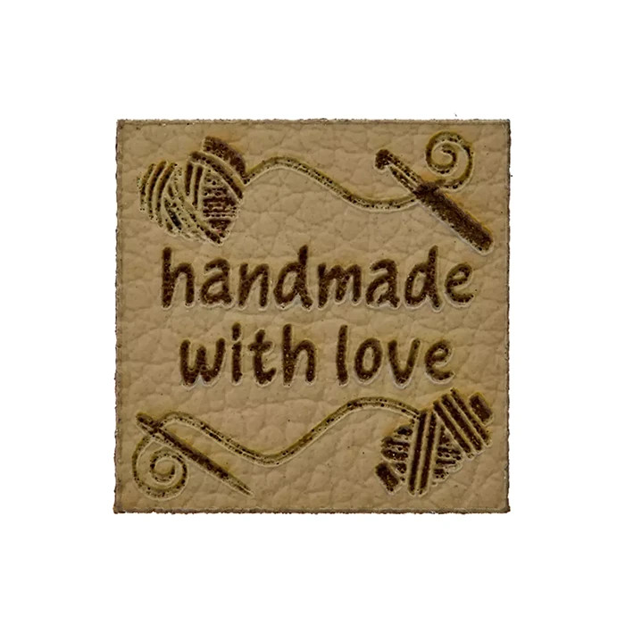 Pampille tissu "Handmade with love" Pampille tissu "Handmade with love"